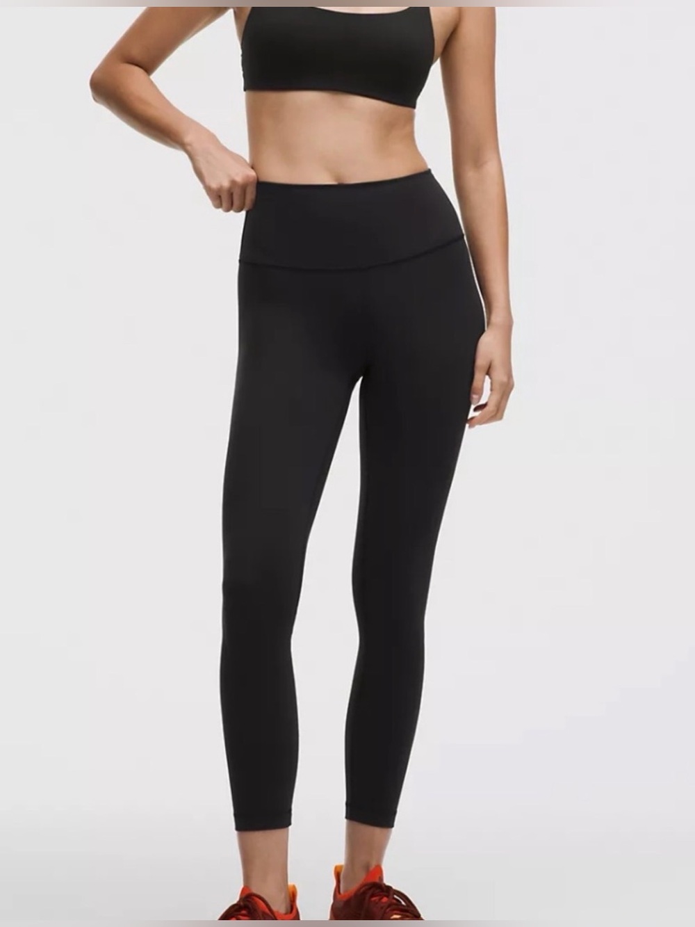 Lululemon Wunder Under High Rise Black Leggings 25” inseam